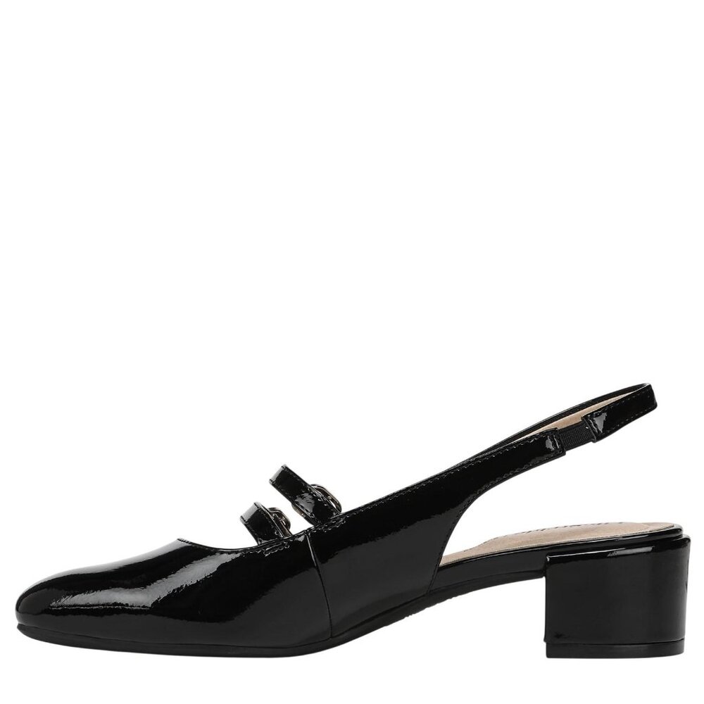 NWT Lifestride Womens Beatrice Pumps Slingback J3764S2 Black Patent 7.5M - Picture 9 of 16